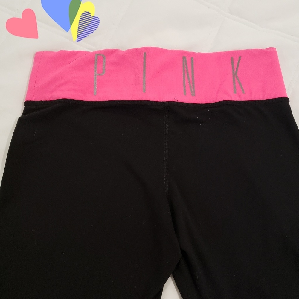 PINK VICTORIA SECRET LEGGINGS SIZE S